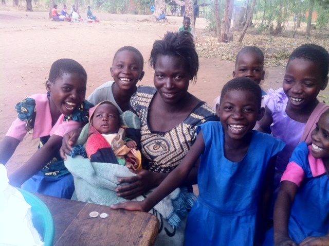 Community members in Malawi