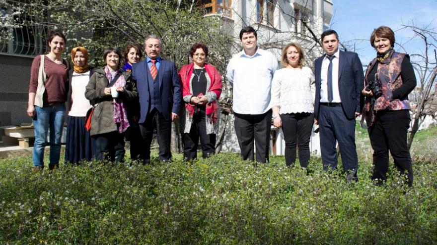 Diverse activists from all seven regions of Turkey gather at NDI's Ankara office to be trained as local organizers and facilitators for CBN.